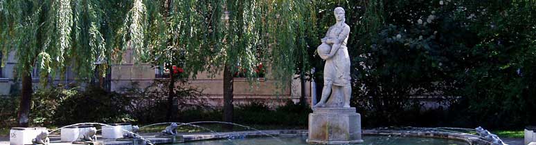 Korsós lány szobra (Békás szökőkút)