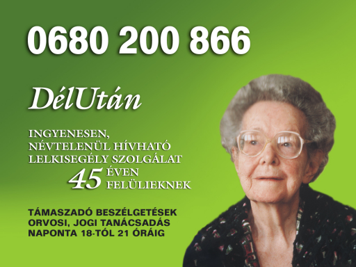 Telefonos lelki segély szolgálat: 06 80 200 866